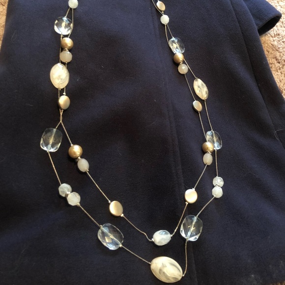 Duel strand beaded necklace 39” - Picture 2 of 2